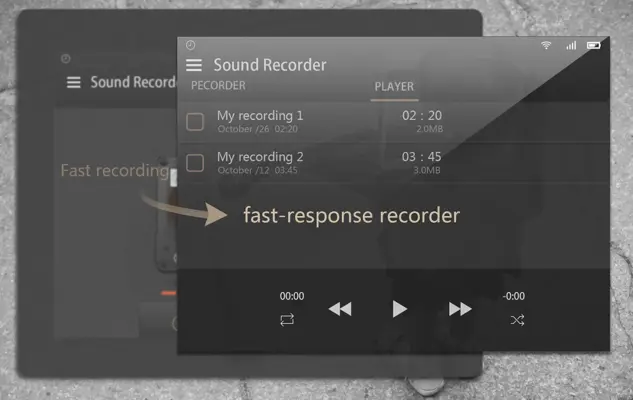 Smart Sound Recorder android App screenshot 0